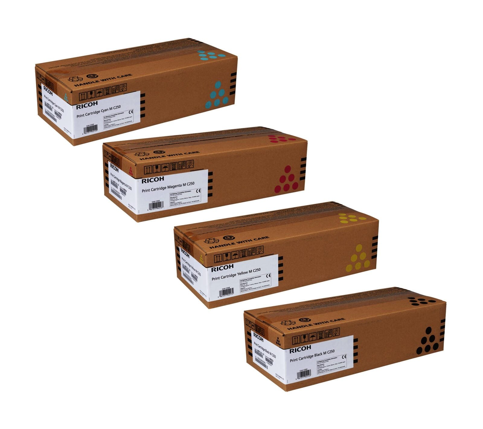 Ricoh Original M C250 Toner - 4er Multipack Ricoh Original M C250 Toner - 4er Multipack